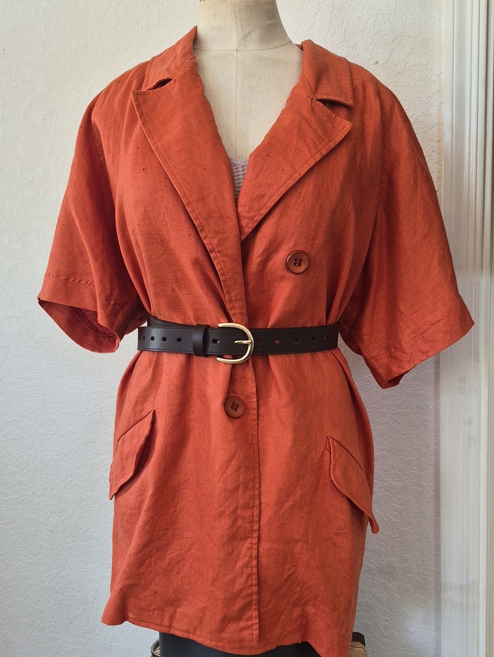 Liz Claiborne Dresses, Vintage, 100% Linen Blazer Dress Sz 10